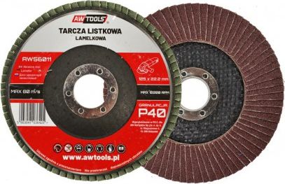 AWTools ściernica listkowa 125mm P60 (AW56012)