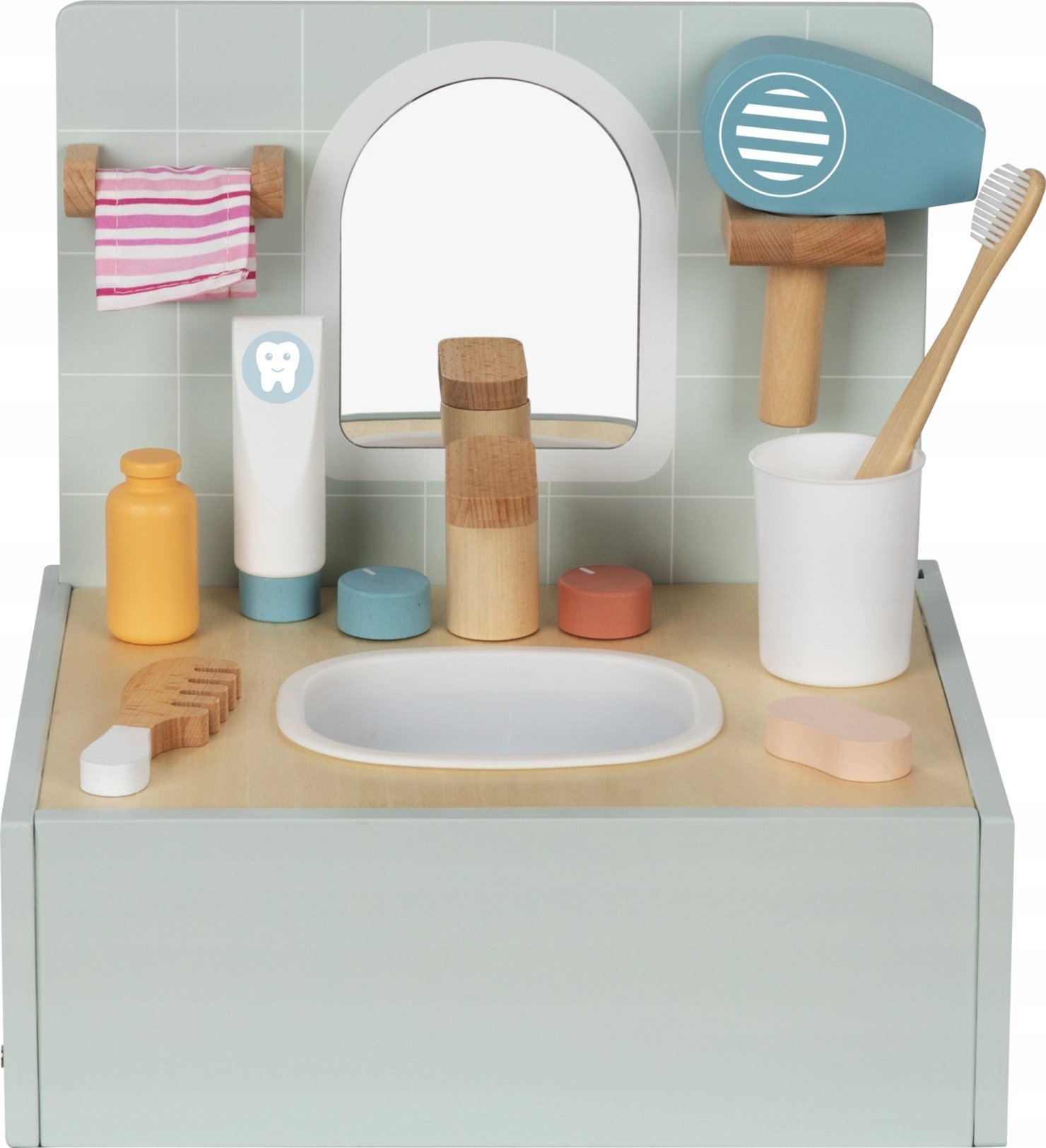 ML TOOKY TOY Toilet Bathroom Toaleta Drewniana Łazienka z Akcesoriami