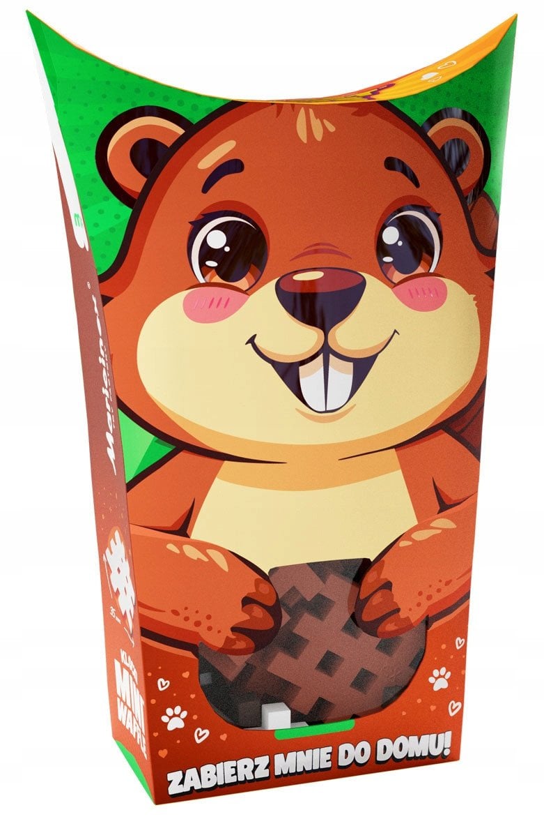 *****Klocki wafle mini PocketPets Bóbr 07061