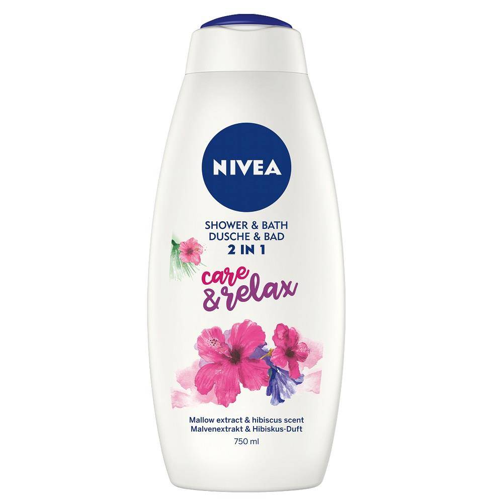 Nivea _Shower Bath płyn do kąpieli i żel pod prysznic 2w1 Care Relax 750ml