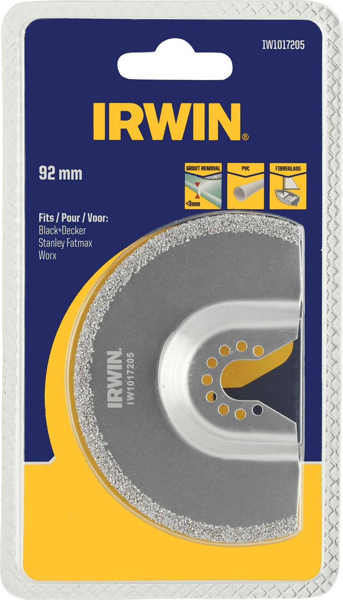 Irwin IRWIN BRZESZCZOT DO WIELOFUNKCYJNEJ SZLIFIERKI OSCYLACYJNEJ PÓŁOKRĄGŁY KARBIDOWY 92mm do wielofunkcy