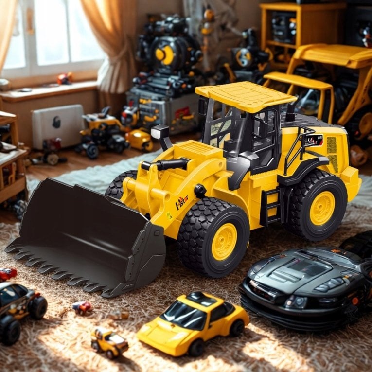 Bounn Buldożer zdalnie sterowany RC 6CH żółty