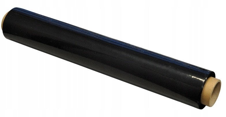 Folia stretch OFFICE PRODUCTS, ręczna, 1,5kg netto, szer. 500mm, 23mikr., czarna
