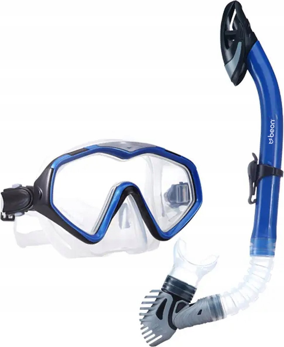Beon Zestaw maska i fajka do nurkowania Beon Shard Blue