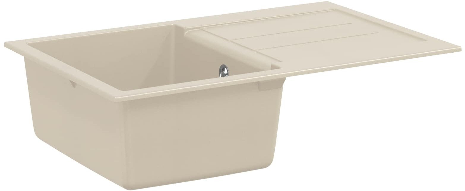 vidaXL Zlew Beżowy 780 x 500 mm 80% Kwarc i 20% Żywica