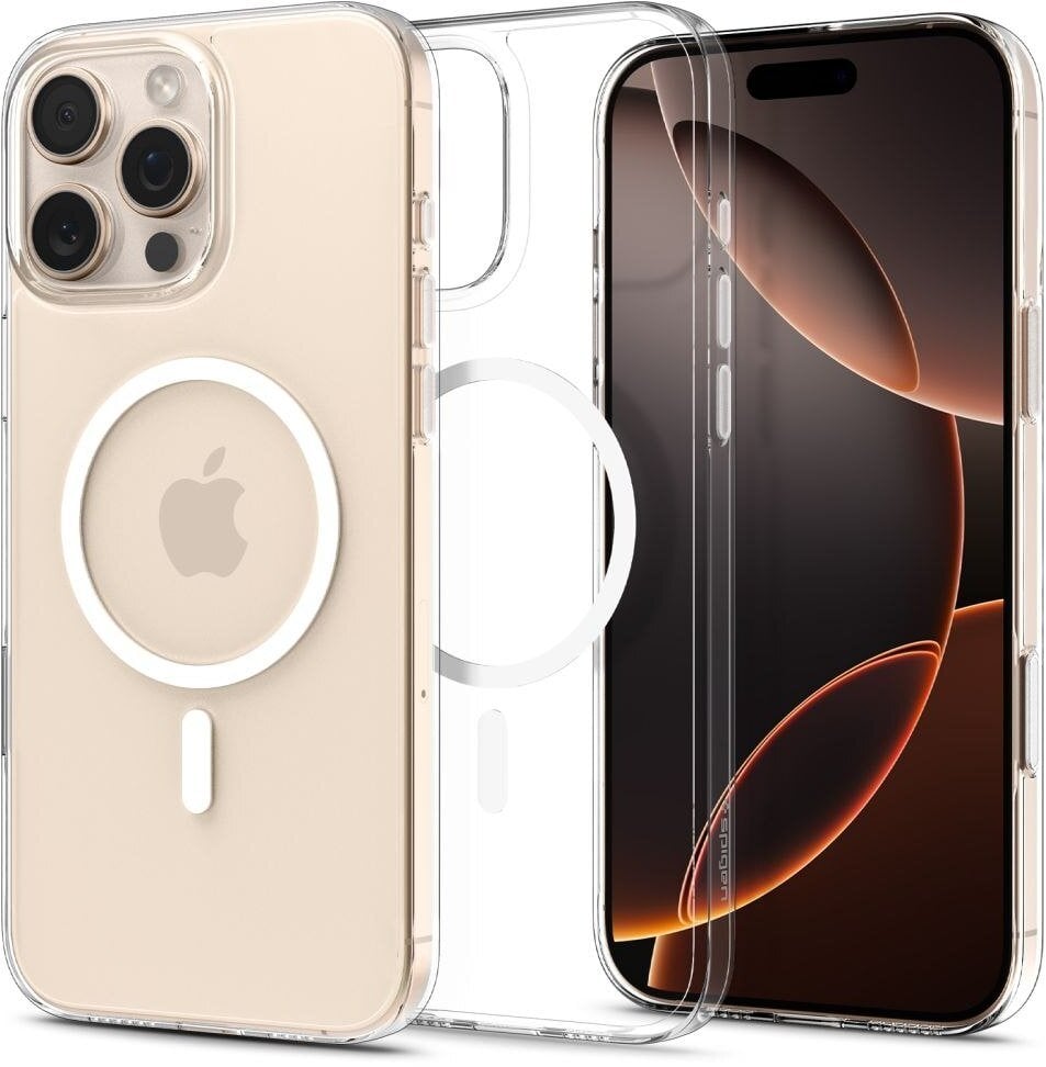 Spigen Etui Thin Fit Mag MagSafe do Apple iPhone 16 Pro Max Clear/white
