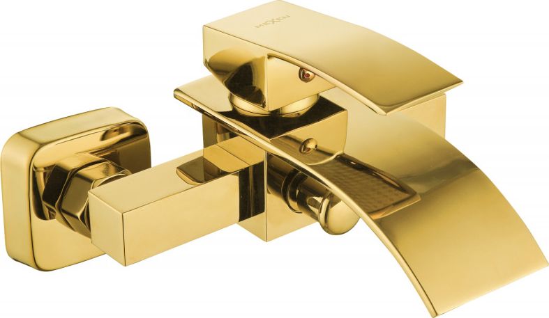 Bateria wannowa Mexen Aries ścienne złoty