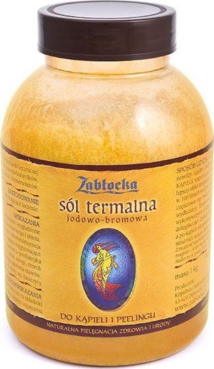 Zabłocka Sól termalna jodowo-bromowa do kąpieli, peelingu, inhalacji, okładów i płukania gardła 1kg