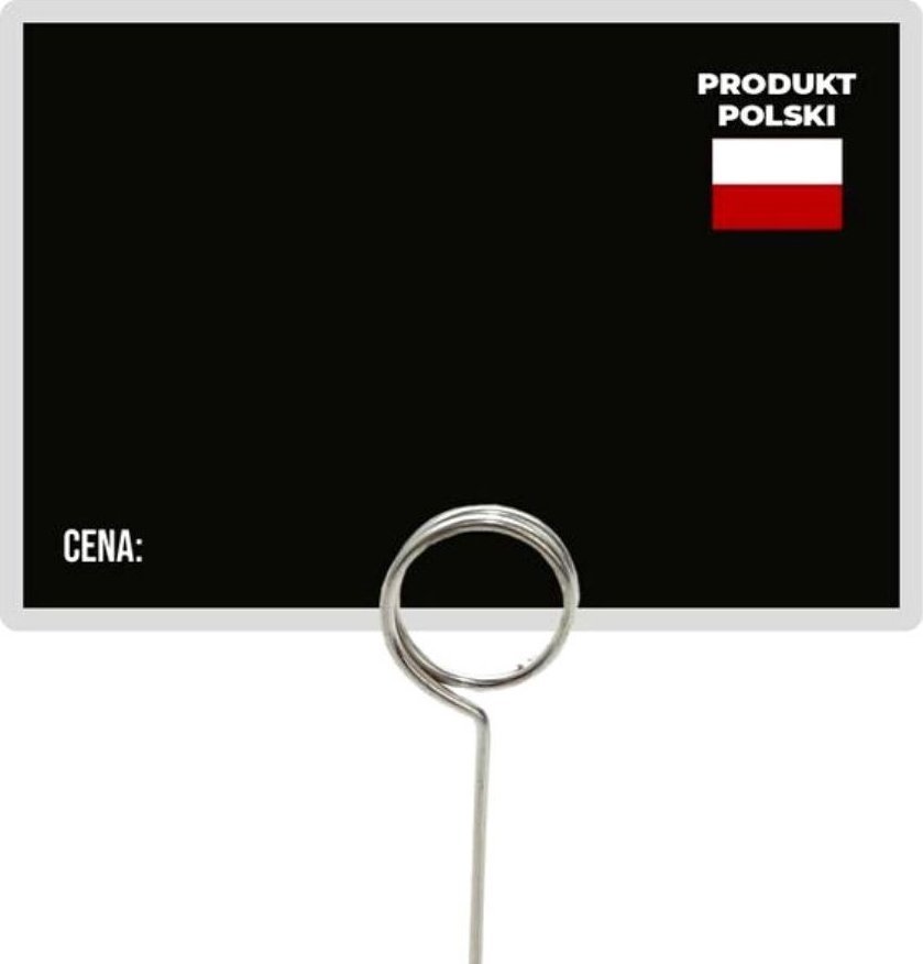 StudioCen Czarne cenówki laminowane PRODUKT POLSKI 50szt.