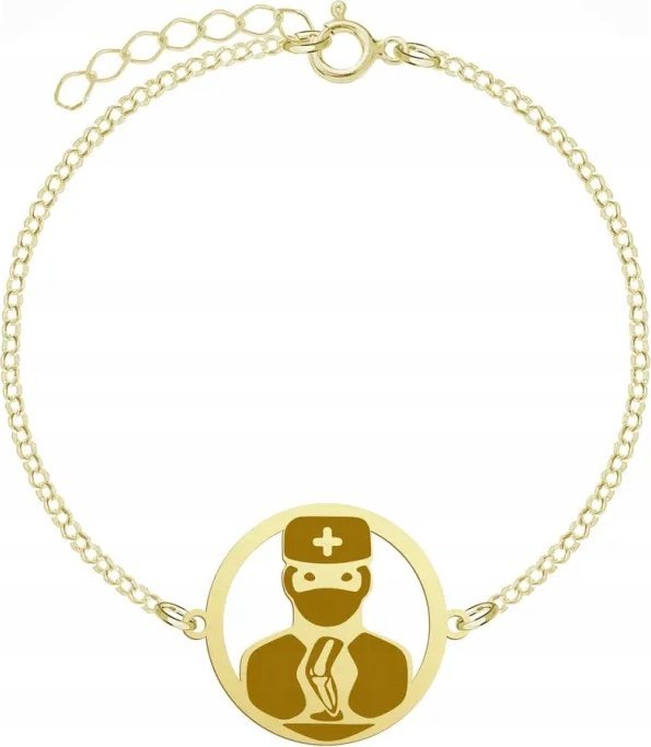 Radziszewska Jewellery Bransoletka Pozłacana Ortopeda GRAWER GRATIS