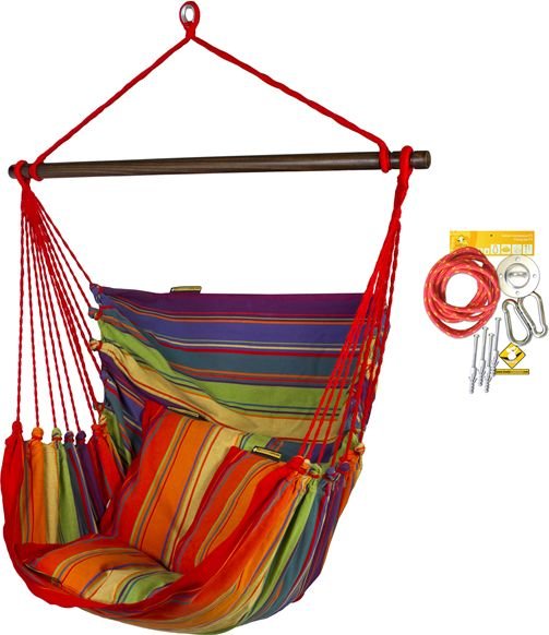 Koala Fotel hamakowy HC10 z zestawem montażowym, Colorful zhc10-298-koala/fix/ch1