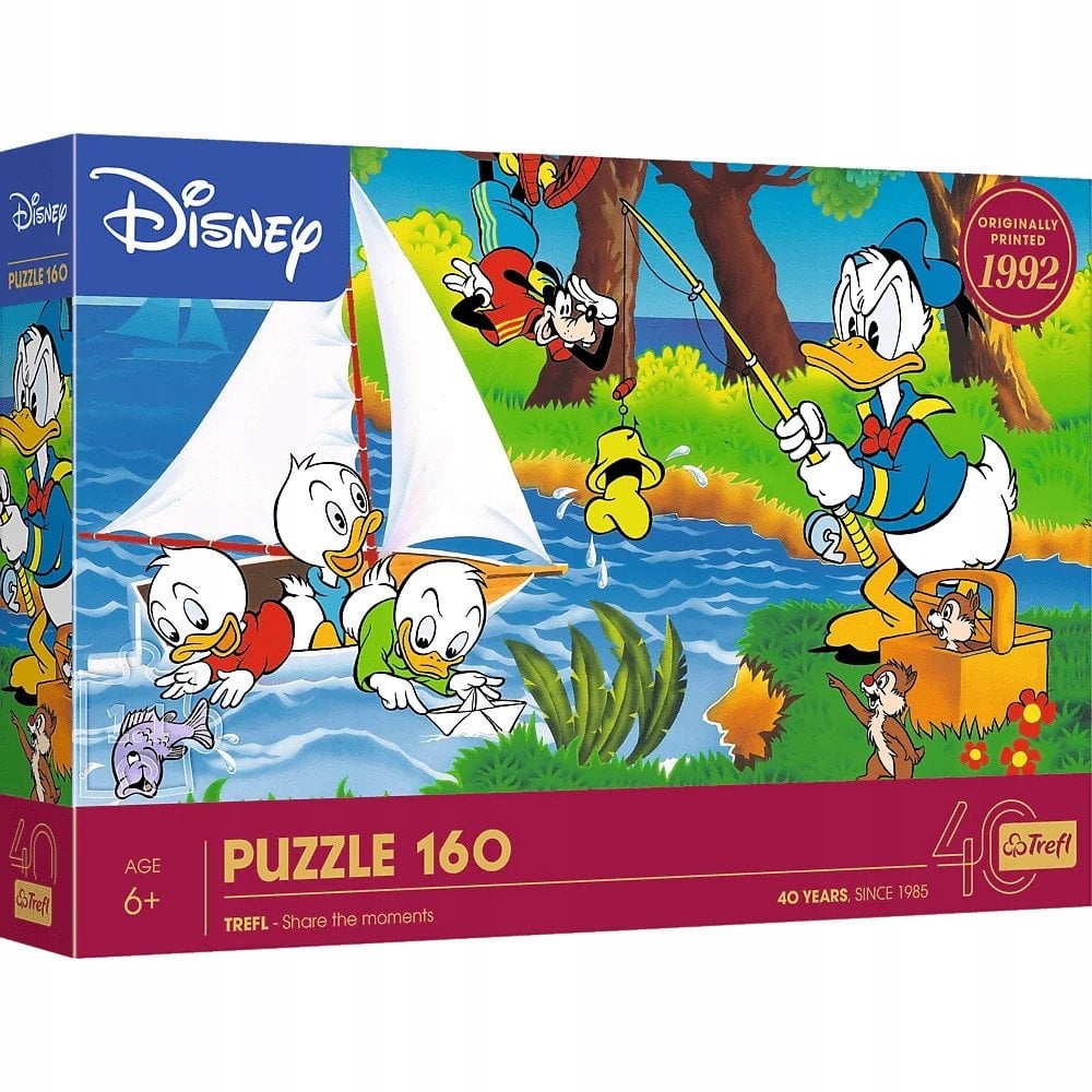 Trefl Puzzle Disney - 40-lecie Trefl - Przygoda nad jeziorem 160 elementów (40053)