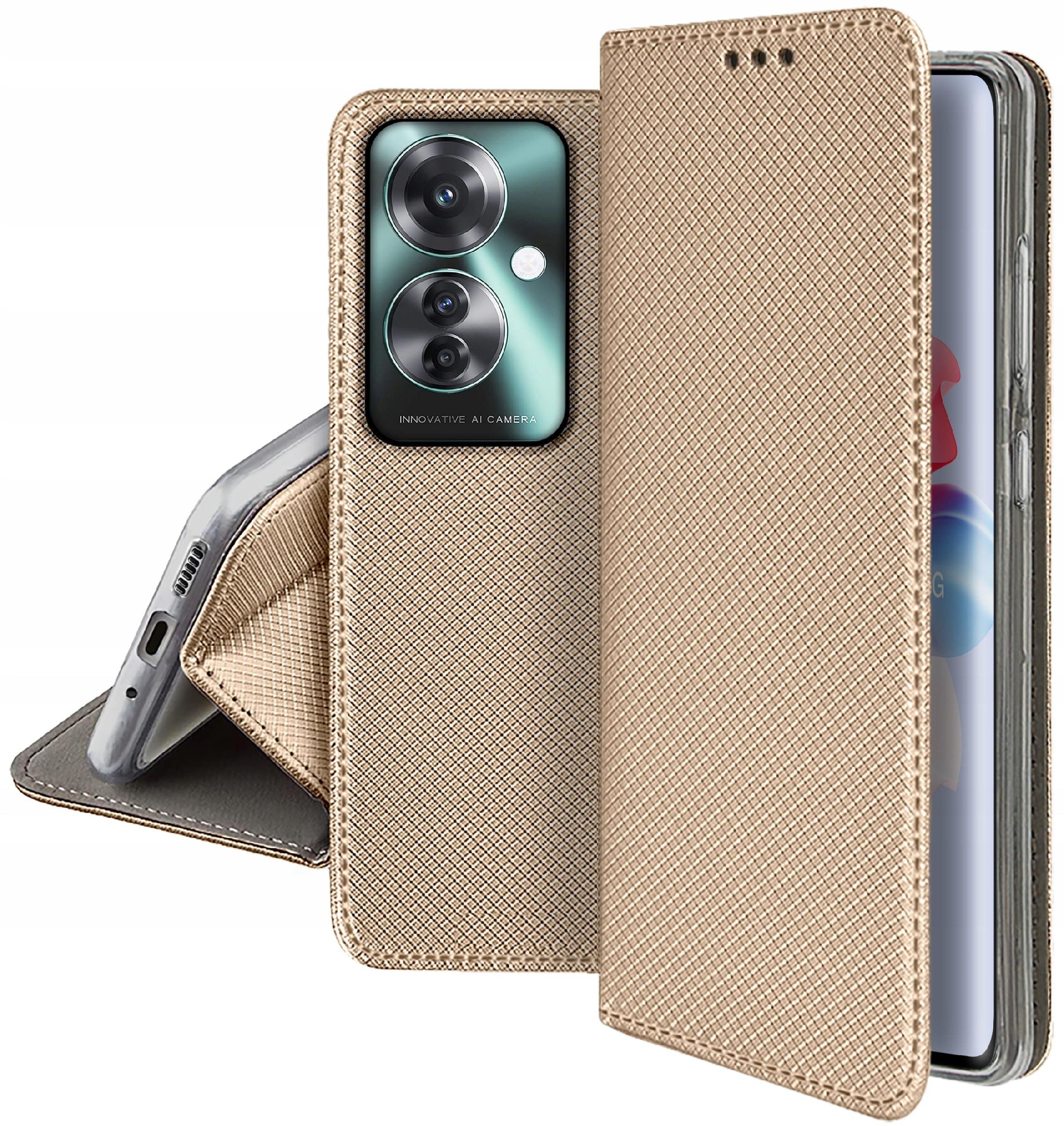 Etui do Oppo Reno 11F 5G SMART MAGNET CASE PORTFEL + SZKŁO OCHRONNE 9H