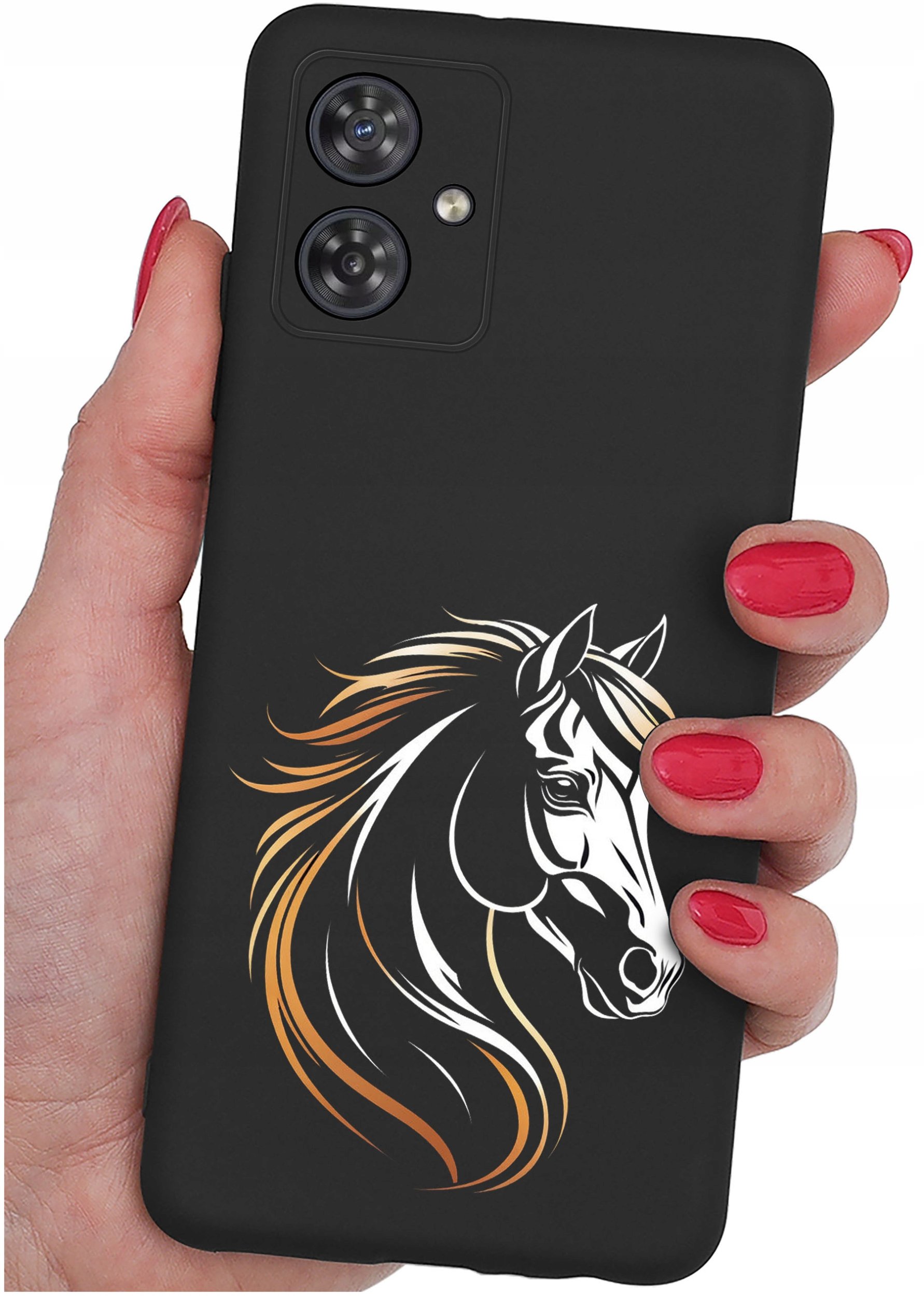 Etui do Motorola G54 5G|Power Edition WZORY |SILIKONOWE MATT CASE + SZKŁO