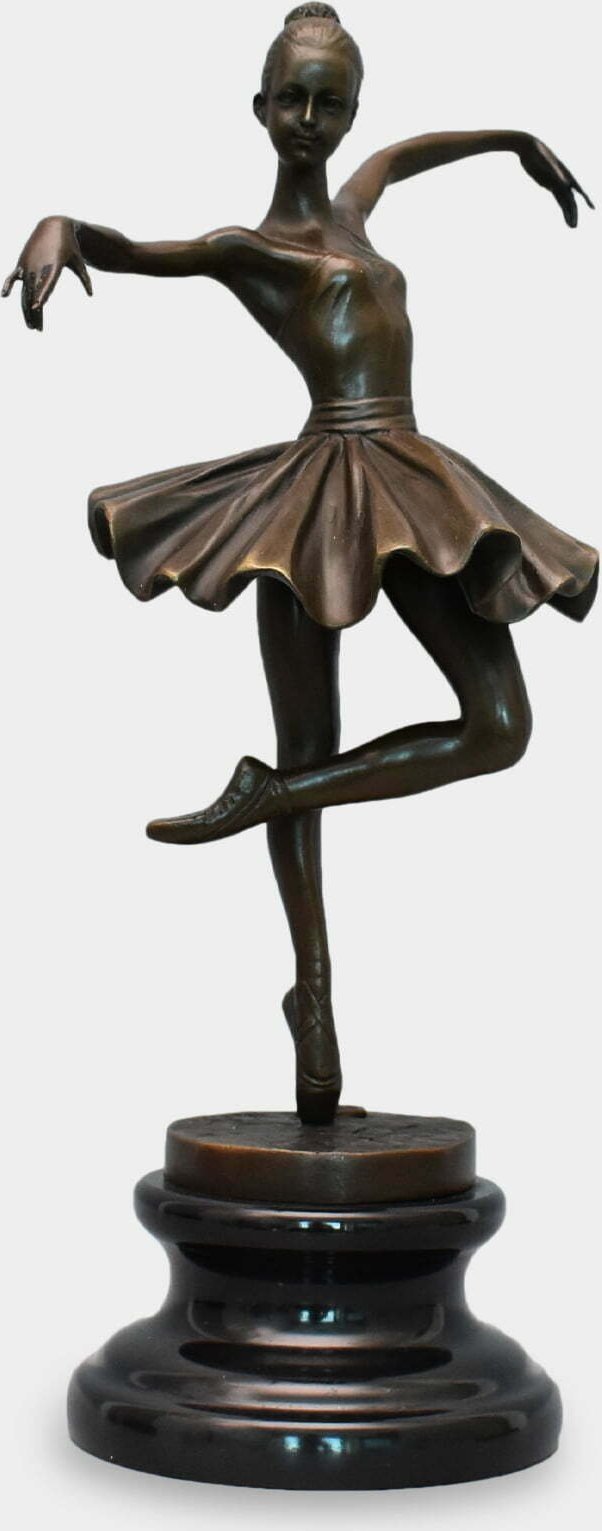 rzezbyzbrazu Baletnica w Piruecie Rzeźba z Brązu