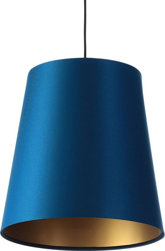 Lampa wisząca Lumes Granatowo-złota lampa wisząca nad stół - S402-Arva