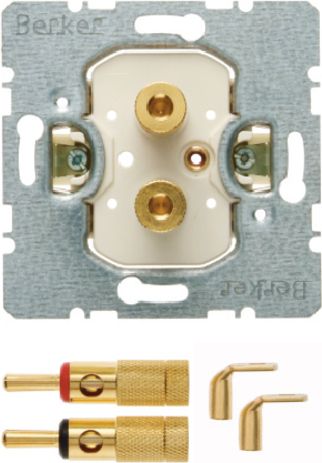 Berker Mechanizm gniazda głośnikowego High End (450502)