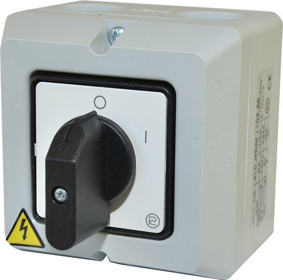 Promet Łącznik krzywkowy 10A 0-1 z obudową S10 JPDM1101 A6 T0-Ł S10JPDM1101 A6