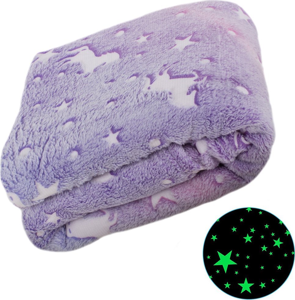 Verk Miękki koc pled narzuta na łóżko świecący 150x200 Miękki koc pled narzuta na łóżko świecący 150x200