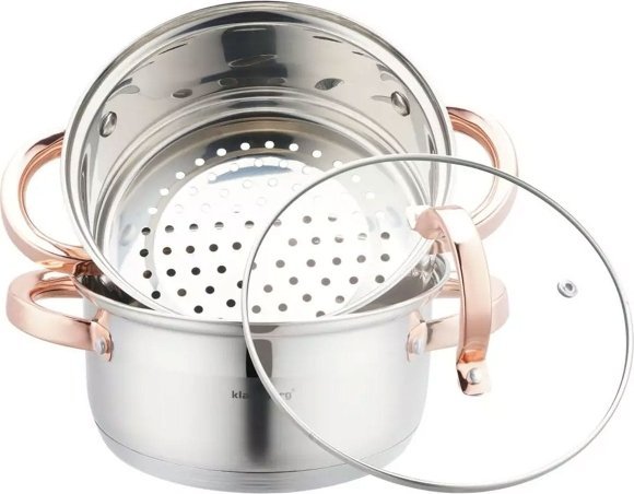 Klausberg GARNEK NA PARĘ KLAUSBERG 3 ELEM. 18cm KB-7725 ROSE GOLD