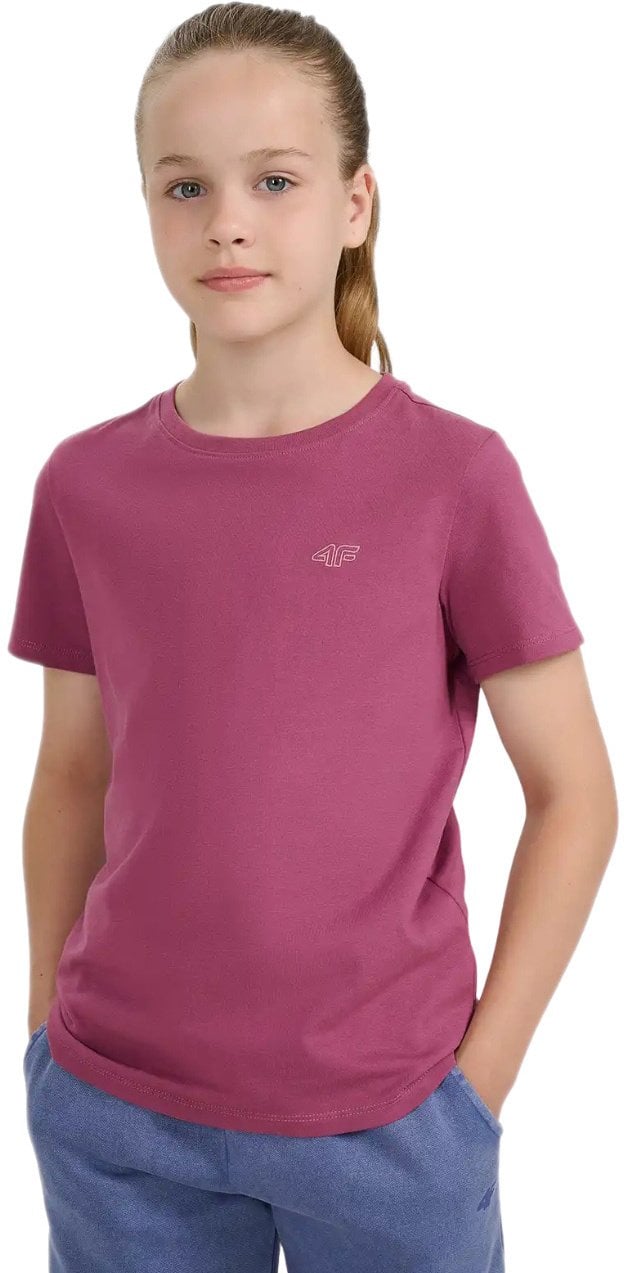 KOSZULKA BAWEŁNIANA T-SHIRT DZIEWCZĘCY 4F F2397