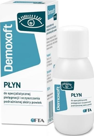 Verco Demoxoft płyn do pielęgnacji i oczyszczania podrażnionej skóry powiek 100ml