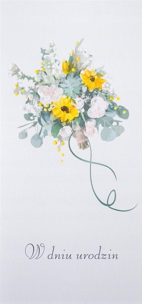 MAK Karnet Urodziny DL U21 - Słoneczniki