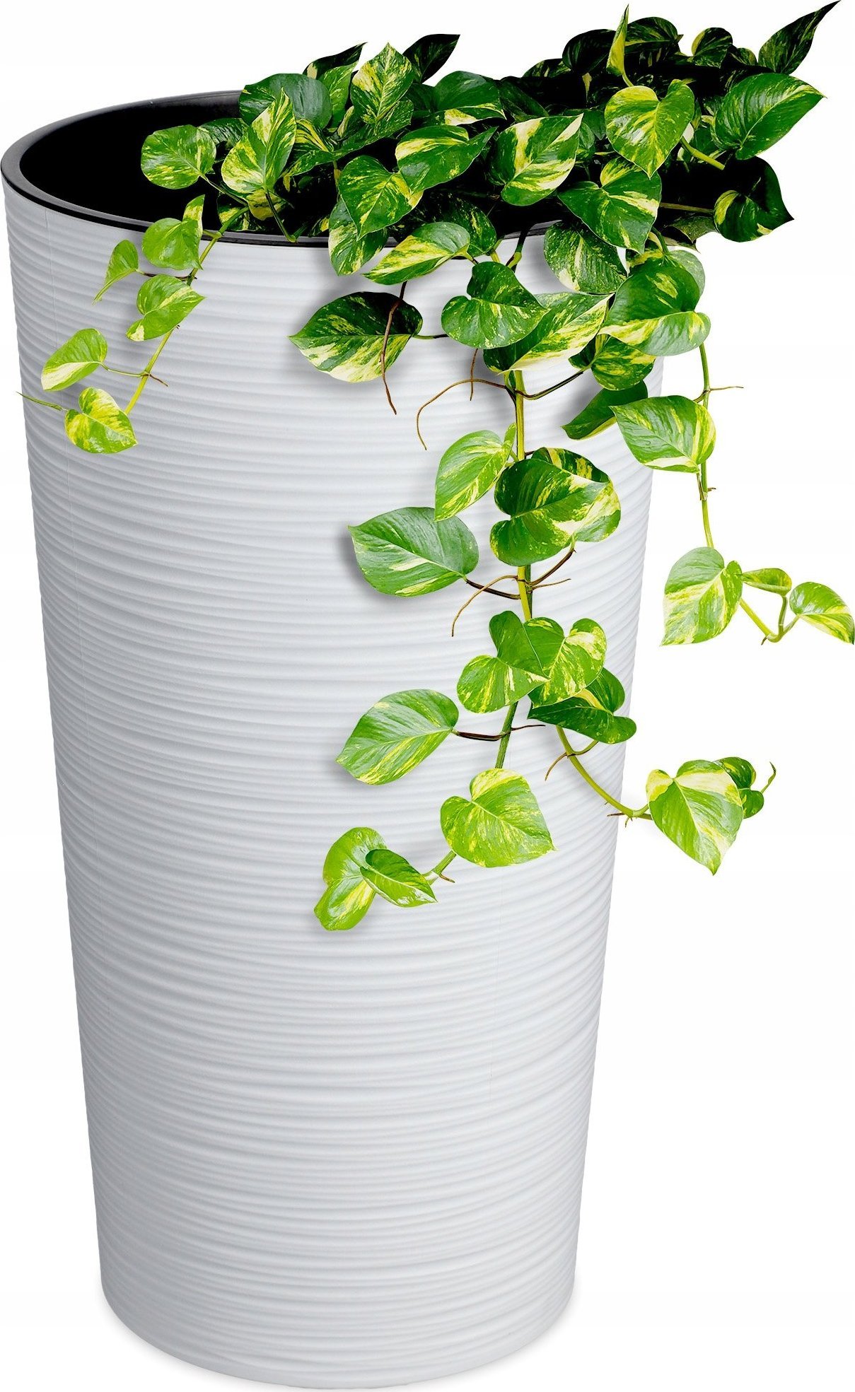 Kadax KADAX Doniczka Donica + Wkład Na Kwiaty Biała 19cm