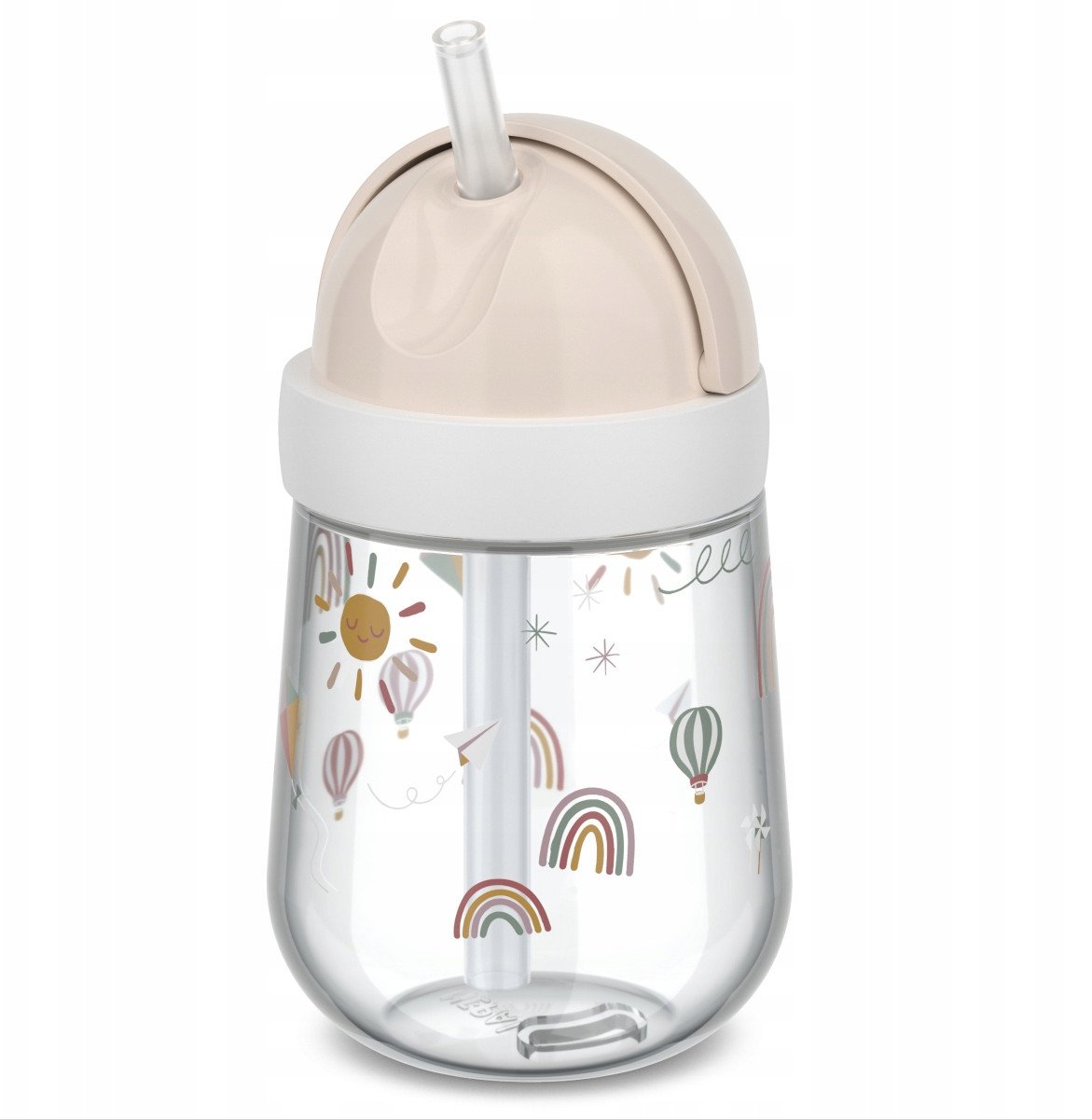 KUBEK DZIECIĘCY ZE SŁOMKĄ 300ML MIO SUNSHINE & RAINBOW 108014065245
