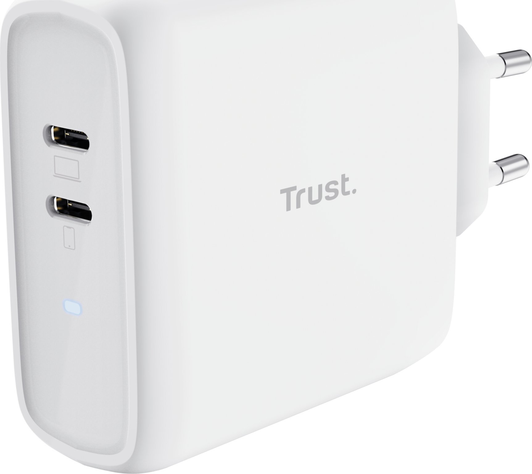 Ładowarka Trust ładowarka MAXO 65W, 2x USB-C, biała