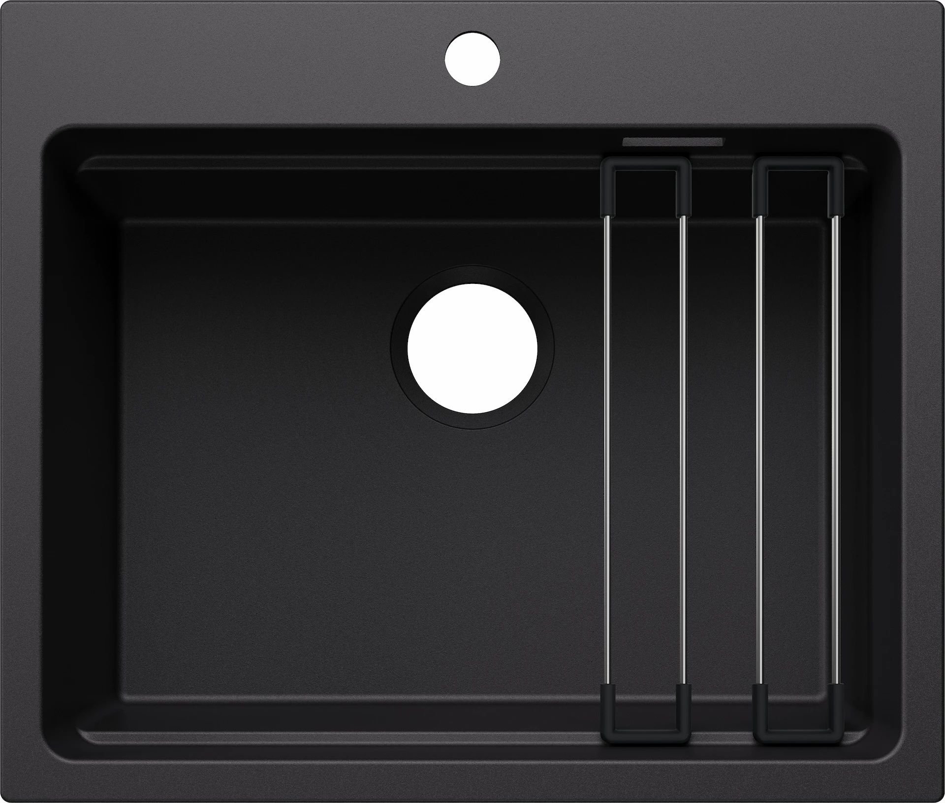 Zlewozmywak Blanco BLANCO ETAGON 6 Silgranit czarny, bez armatury, szyny