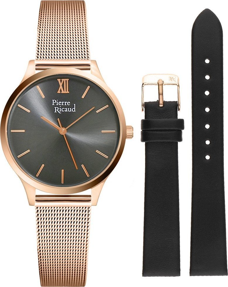 Zegarek Pierre Ricaud Zegarek damski Pierre Ricaud P22045.9167Q-SET różowe złoto