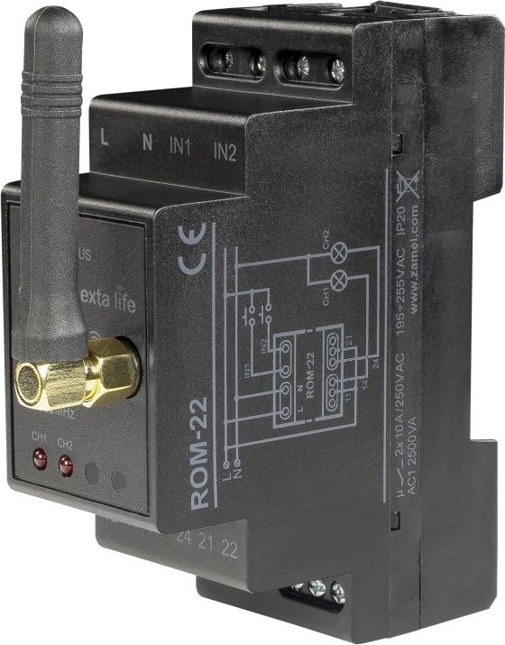 Zamel Radiowy odbiornik modułowy 2-kanałowy ROM-22 (EXL10000019)