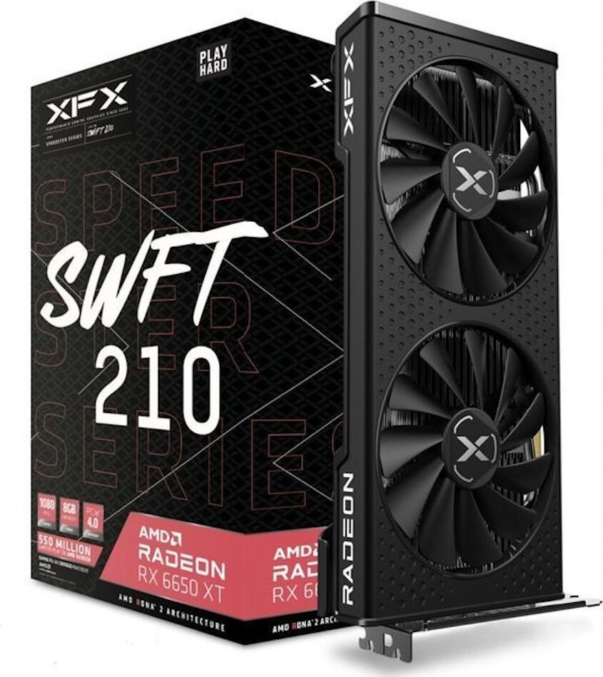 Karta graficzna XFX Speedster SWFT 210 Radeon RX 6650 XT Core Gaming 8GB GDDR6 (RX-665X8DFDY)