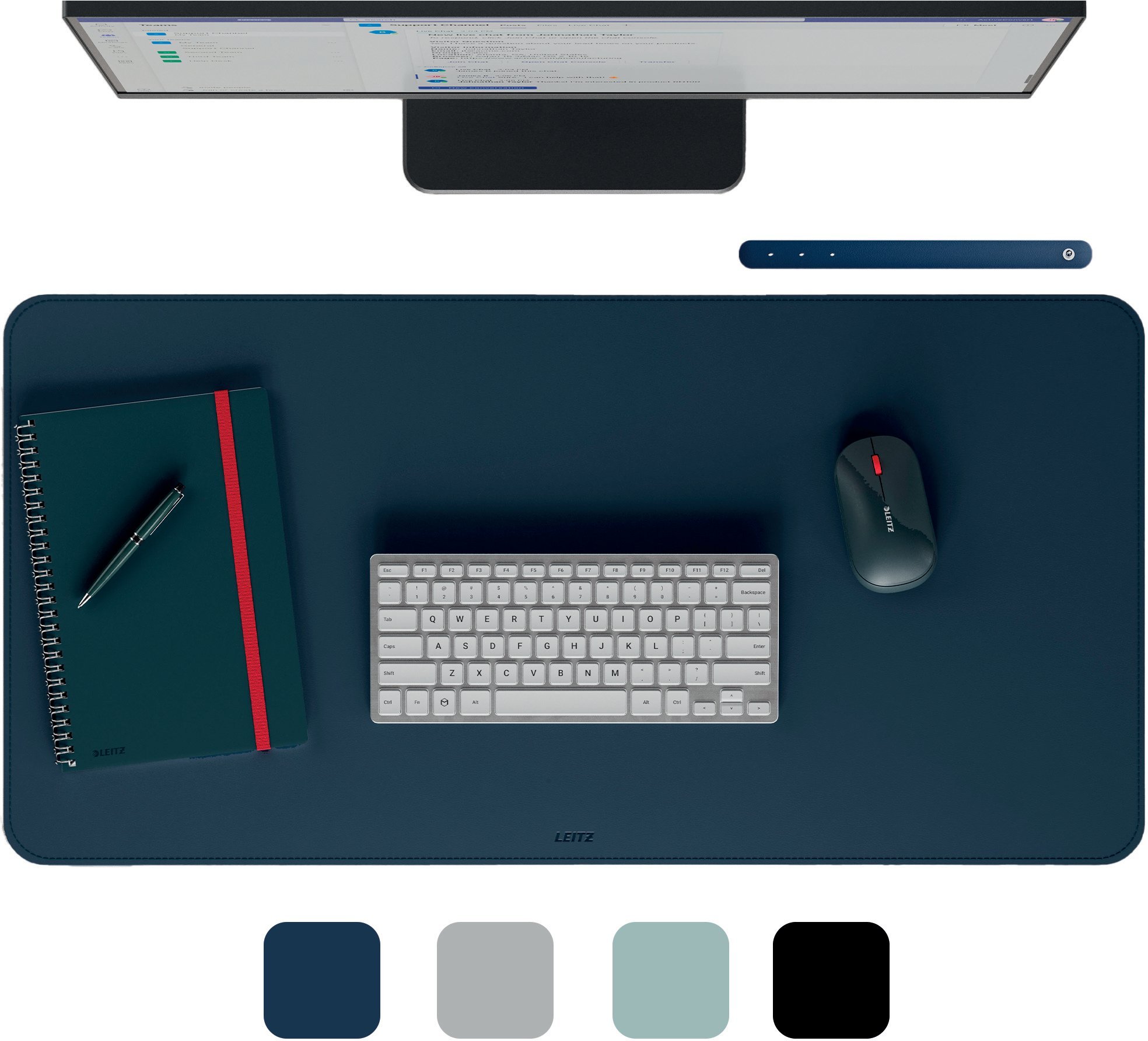 Leitz 53820068 Skriveunderlag Mørkegrå (B x H) 800 mm x 400 mm