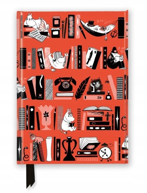 Notatnik A5 linia TW Muminki Półki z książkami