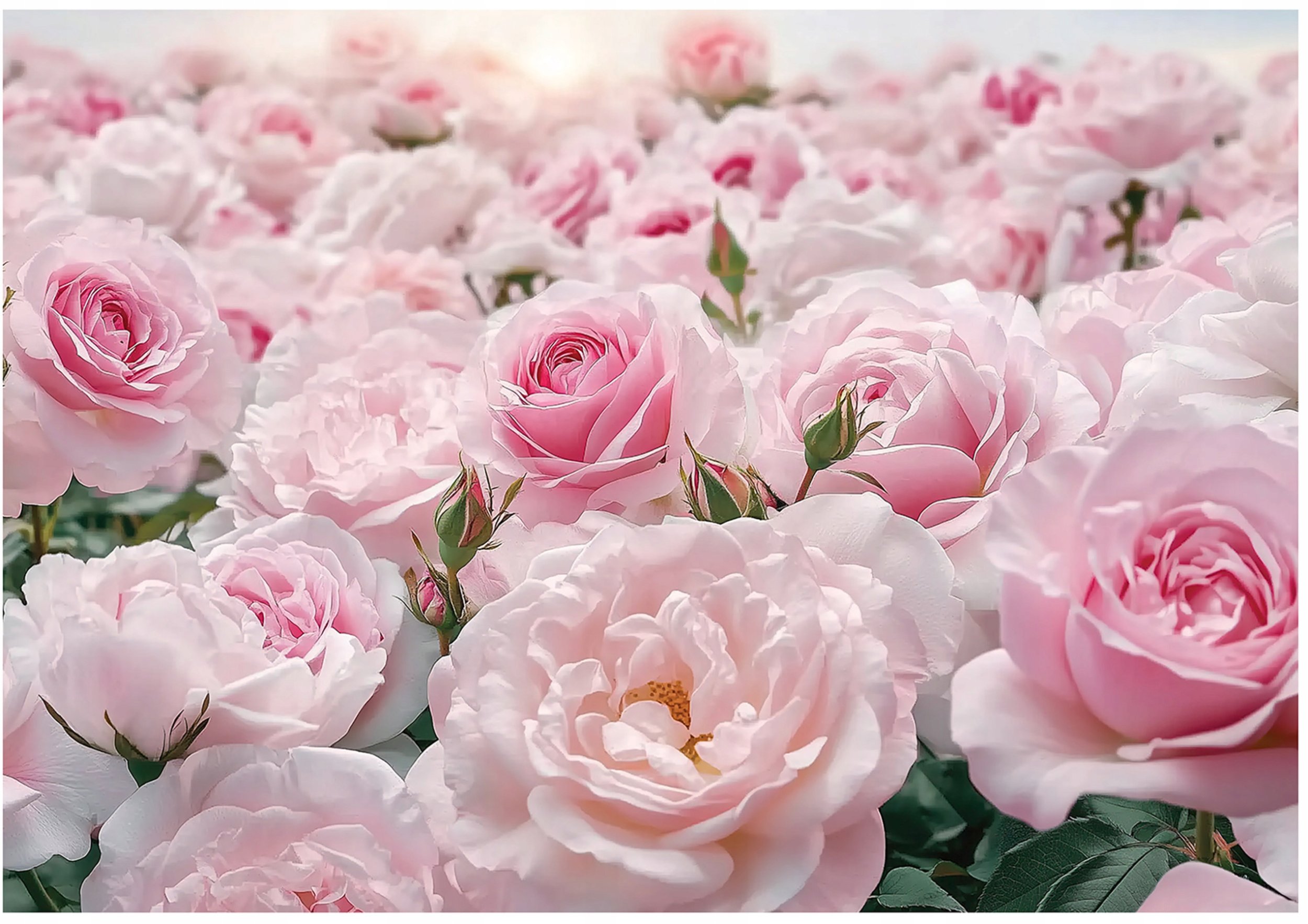 Fototapeta Kwiaty Róże Pastelowe Sypialnia Salon Tapeta Flizelina 250X175