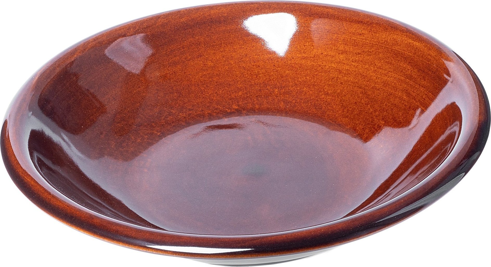 Kadax Kadax Talerz Obiadowy Głęboki Kamionka 23cm Brąz