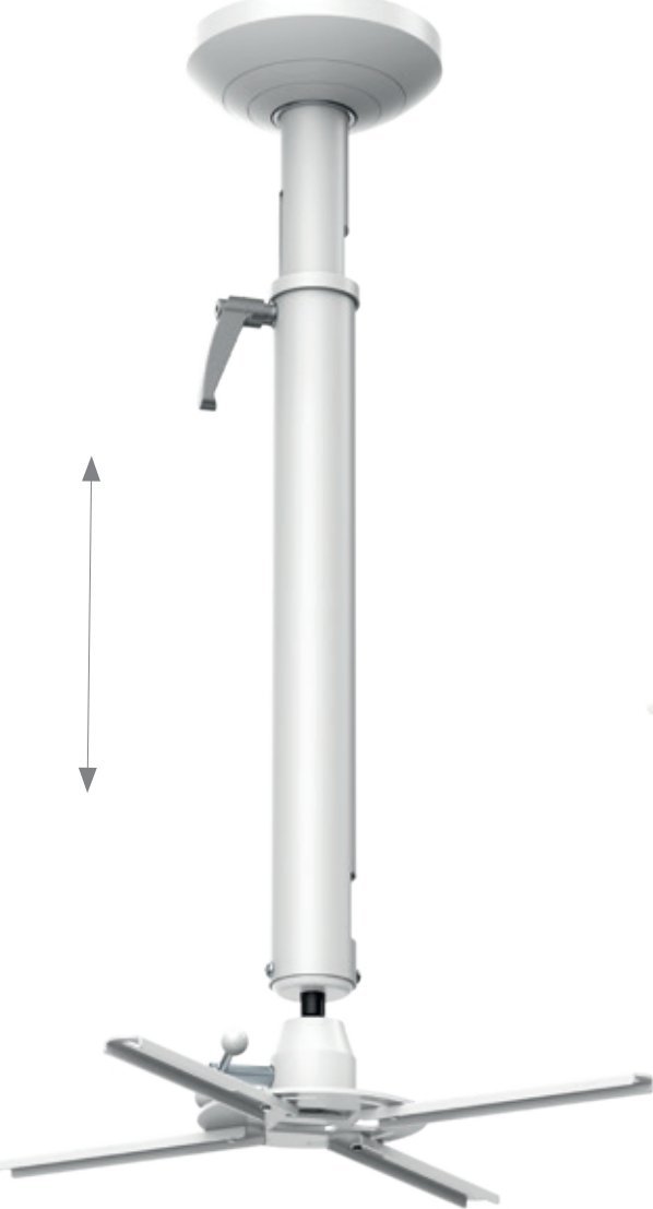 Hagor HAGOR Beamfix II 670 - 900 mm, ceiling mount (white)