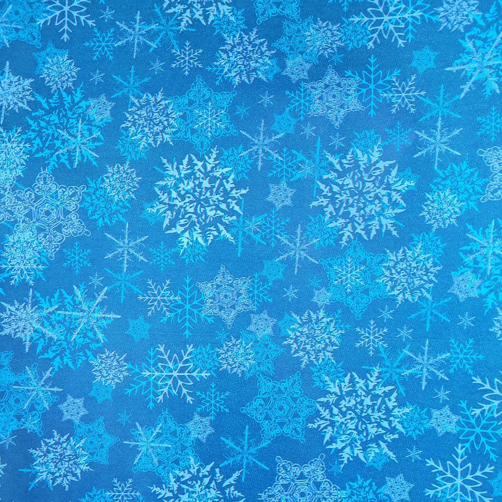 Papier niebieski świąteczny do 57cmx2m 2m196