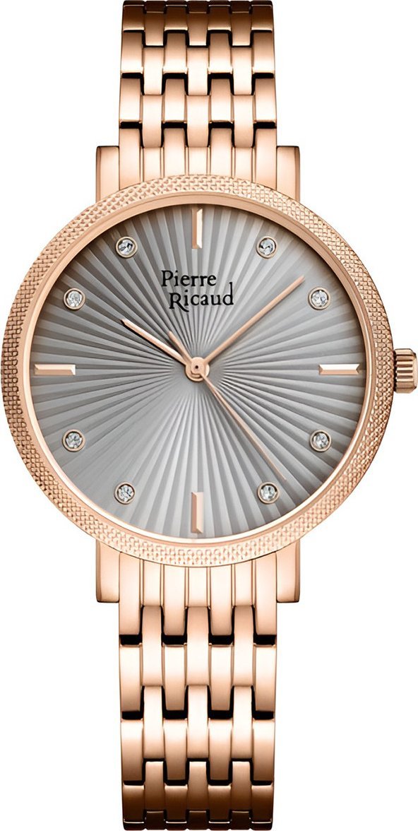 Zegarek Pierre Ricaud Zegarek damski Pierre Ricaud P22079.91R7Q CYRKONIE różowe złoto