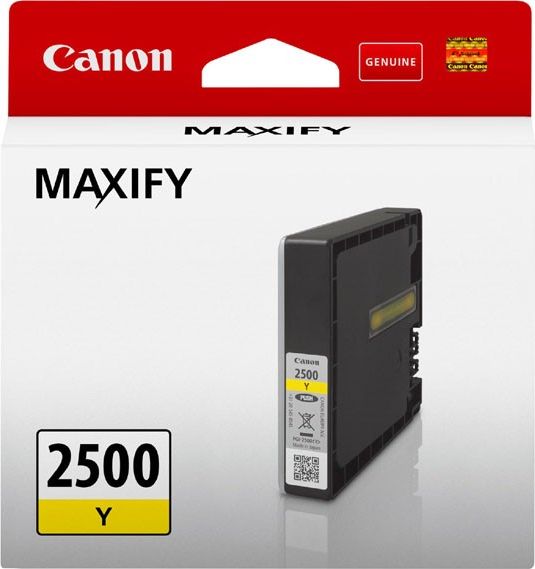 Tusz Canon Canon PGI- 2500 Y - 9,6 ml - yellow - Original - ink tank - for MAXIFY iB4050, iB4150, MB5050, MB5150, MB5155, MB5350, MB5450, MB5455 (9303
