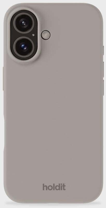 HoldIt Silicone, Cover, Apple, iPhone 16, 15.5 cm (6.1"), Taupe