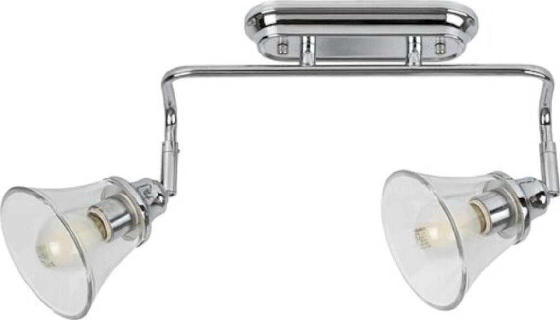 Kinkiet Rabalux Rabalux Antoine 3208 kinkiet lampa ścienna 2x40W E14 transparentny/chrom