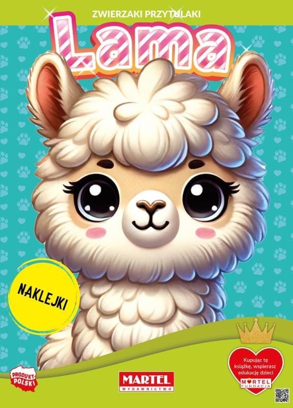 Martel Zwierzaki przytulaki. Lama z naklejkami