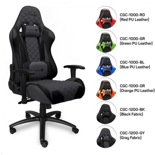 Connect IT Monaco Pro Czarny/Szary (CGC-1200-GY)