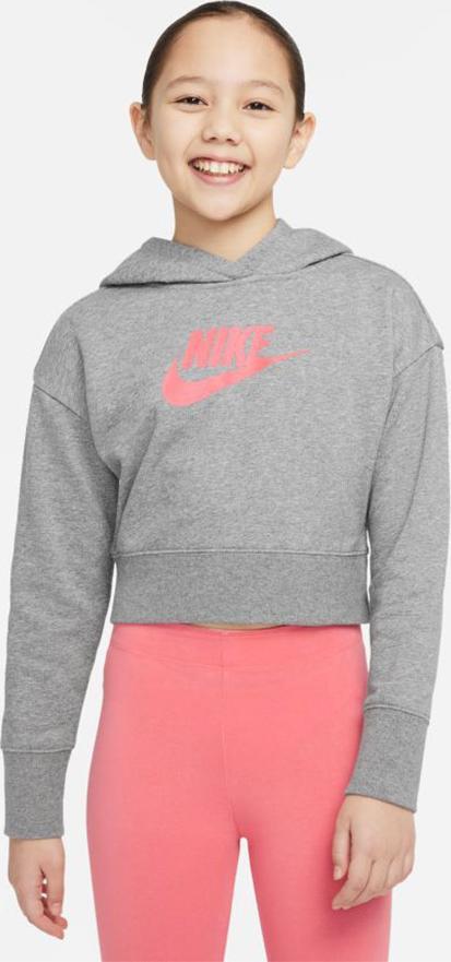 Nike Bluza Nike Sportswear Club Girls DC7210 092 DC7210 092 szary XL (158-170cm)