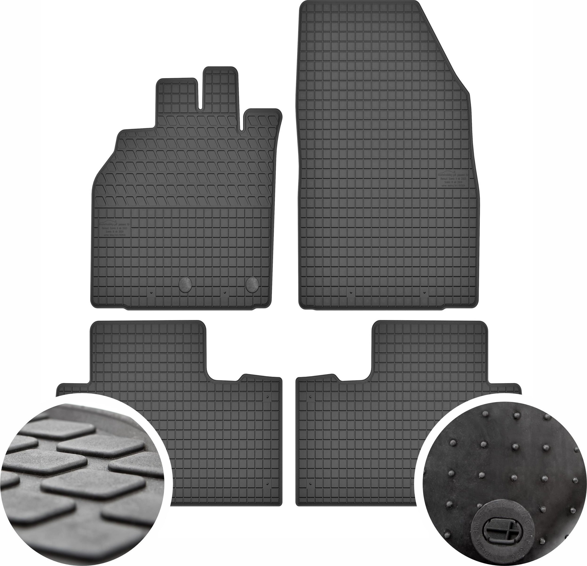 GeyerHosaja Dywaniki gumowe do Renault Scenic II (od 2003)