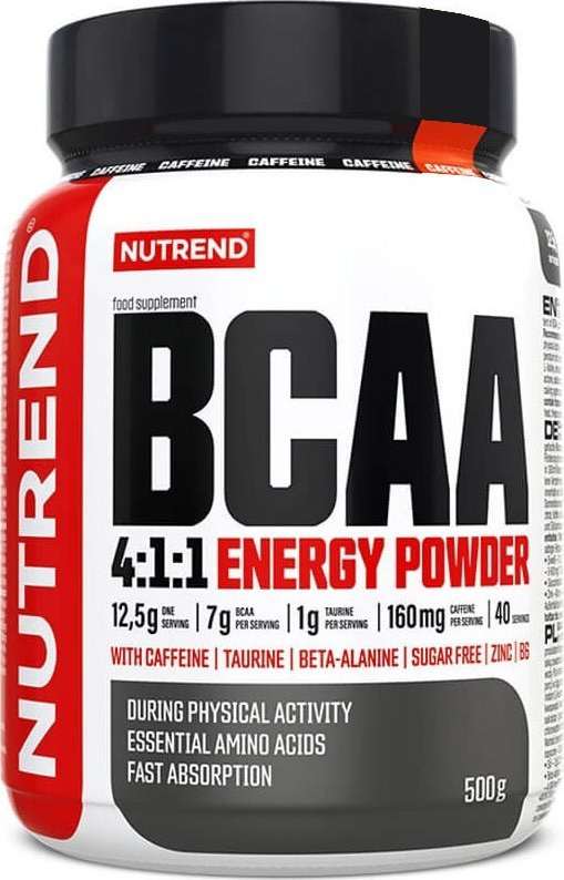 Nutrend BCAA 4:1:1 Energy Powder 500g Orange