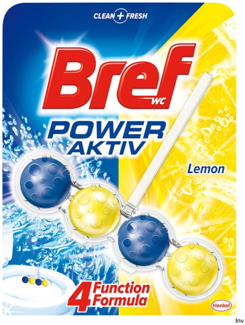 Bref Power Aktiv Zawieszka do WC Lemon 50g